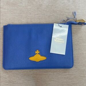 Vivienne Westwood AUTHENTIC Blue Pouch NEW